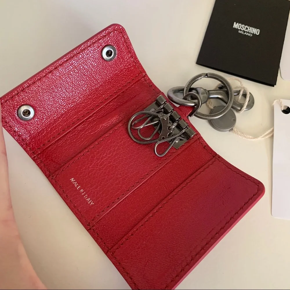 Moschino leather key case (Italy)